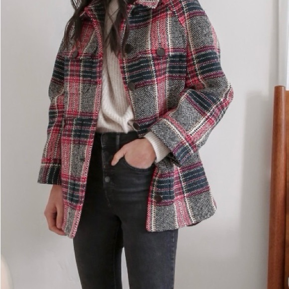 Sezane Izaac Plaid Jacket - Picture 3 of 10
